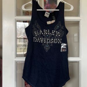 Brand new blue Harley Davidson tank